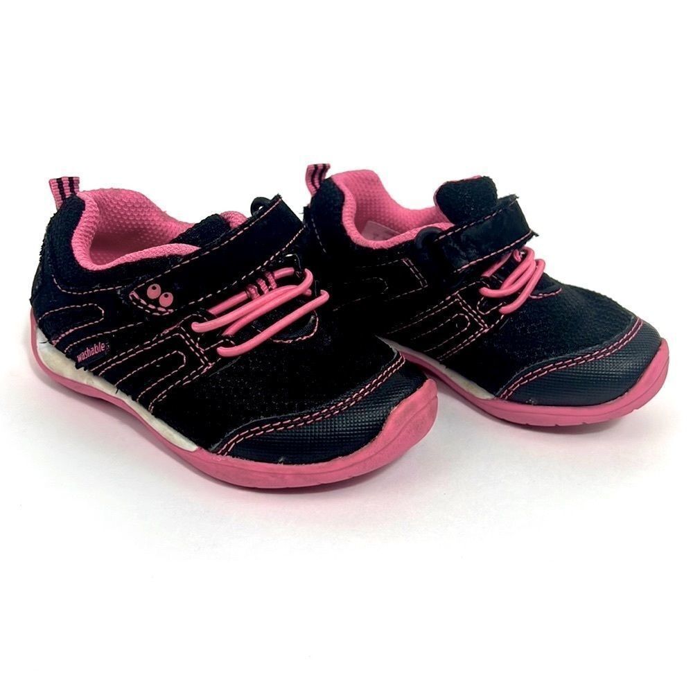 Surprize Washable Pink & Black Sneakers